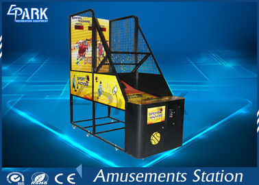 Attraktives Entwurfs-Säulengang-Basketballspiel-Maschinen-Metallkabinett mit Blitzlicht